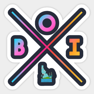 Boise Color Pop Design Sticker